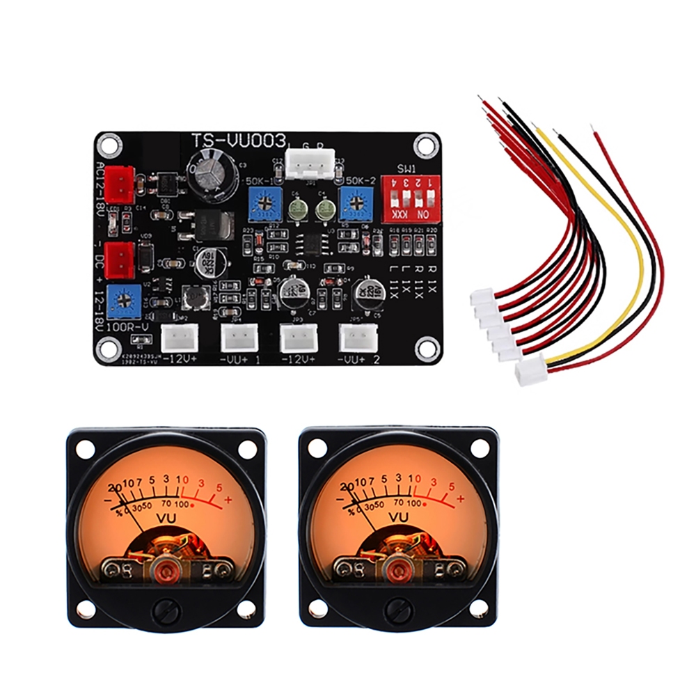 Ts VU003 VU Meter Driver Board Backlight โมดูลสูงความถี่ Low-Pass DB เครื่องขยายเสียงแชสซี VU Meter 