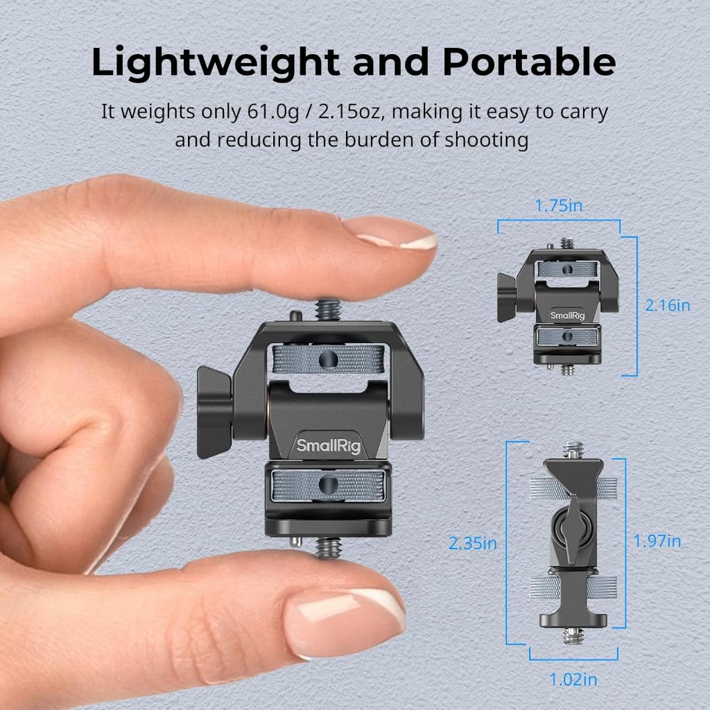 Smallrig ปรับกล้อง Monitor Mount พร้อมรองเท้าเย็นสําหรับ 5 "และ 7" Monitor
