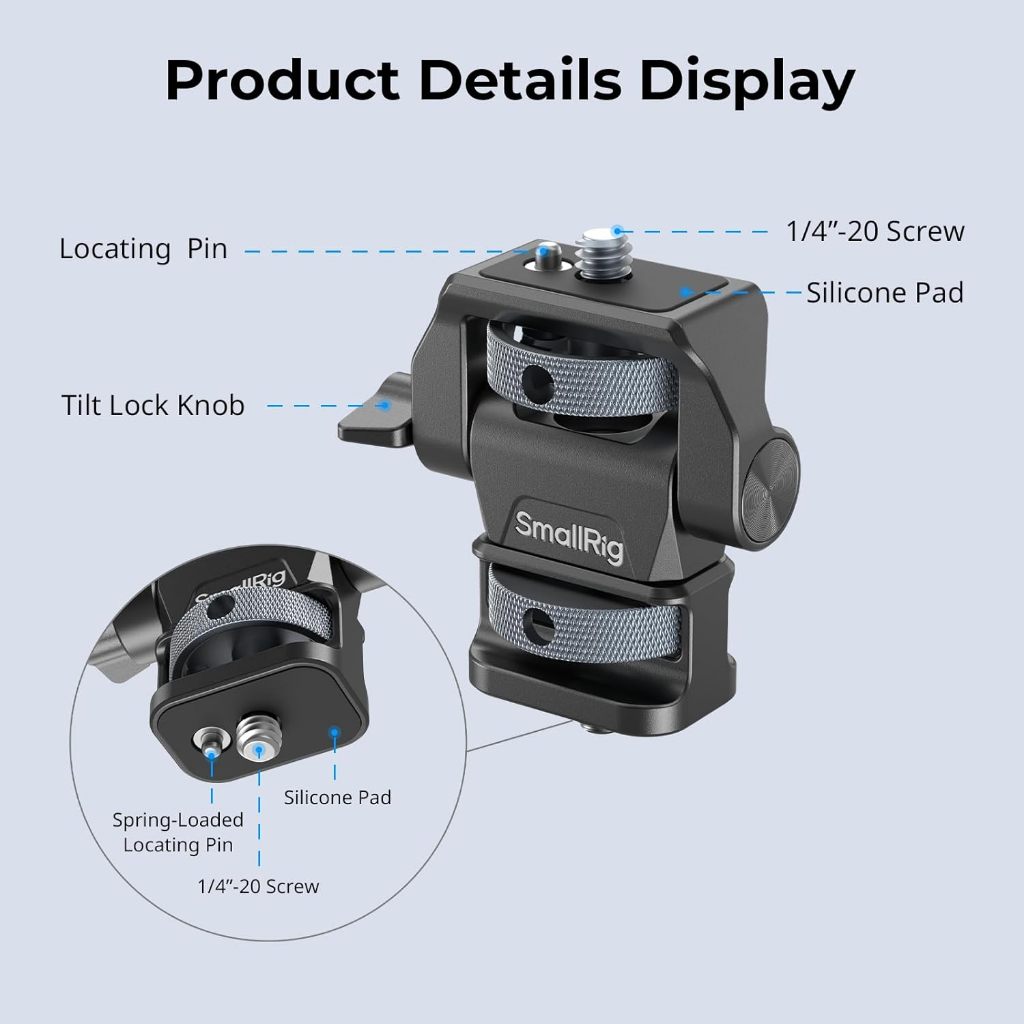 Smallrig ปรับกล้อง Monitor Mount พร้อมรองเท้าเย็นสําหรับ 5 "และ 7" Monitor