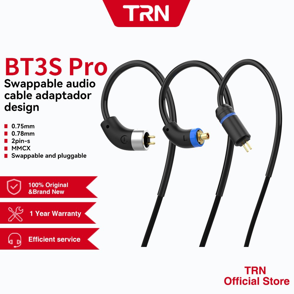 Trn BT3S-PRO สายหูฟังบลูทูธสําหรับ TRN KZ QKZ SIMGOT CCA TFZ FiiO Hidizs NiceHCK Shuoer