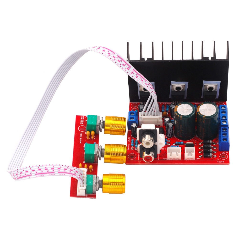2*18w + 30W TDA2030A 2.1 ช่องเครื่องขยายเสียงเสียง Tone Control Power Amplifier Board สเตอริโอ Amp Board