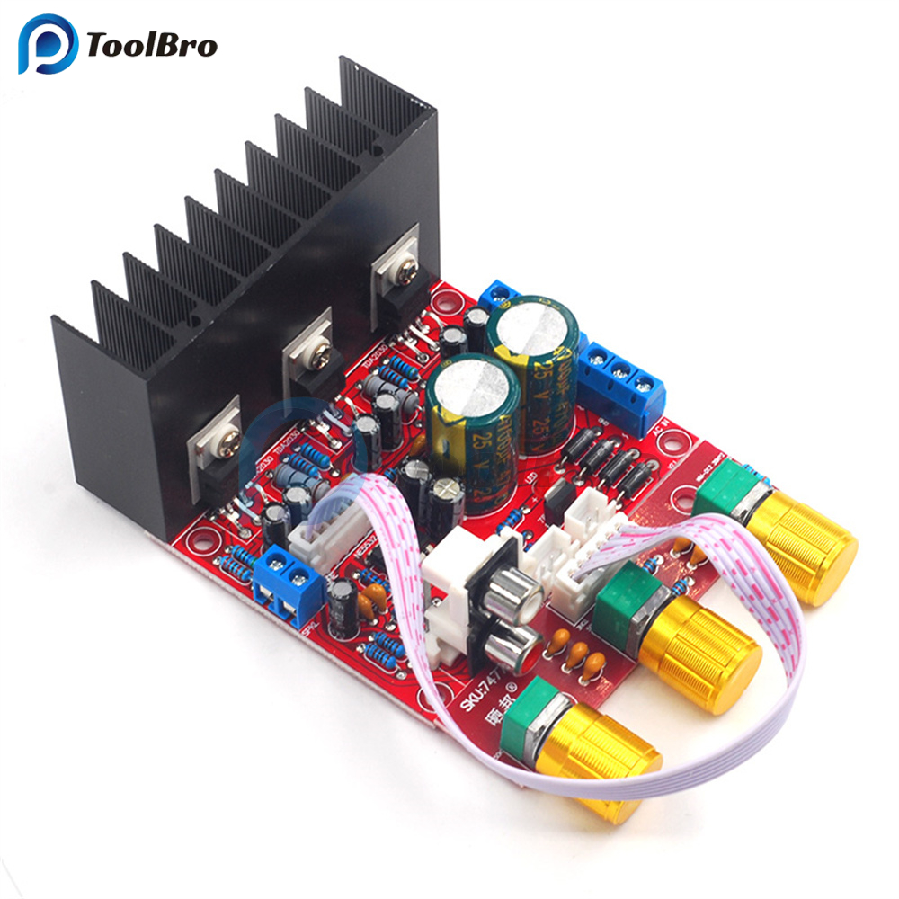 2*18w + 30W TDA2030A 2.1 ช่องเครื่องขยายเสียงเสียง Tone Control Power Amplifier Board สเตอริโอ Amp Board