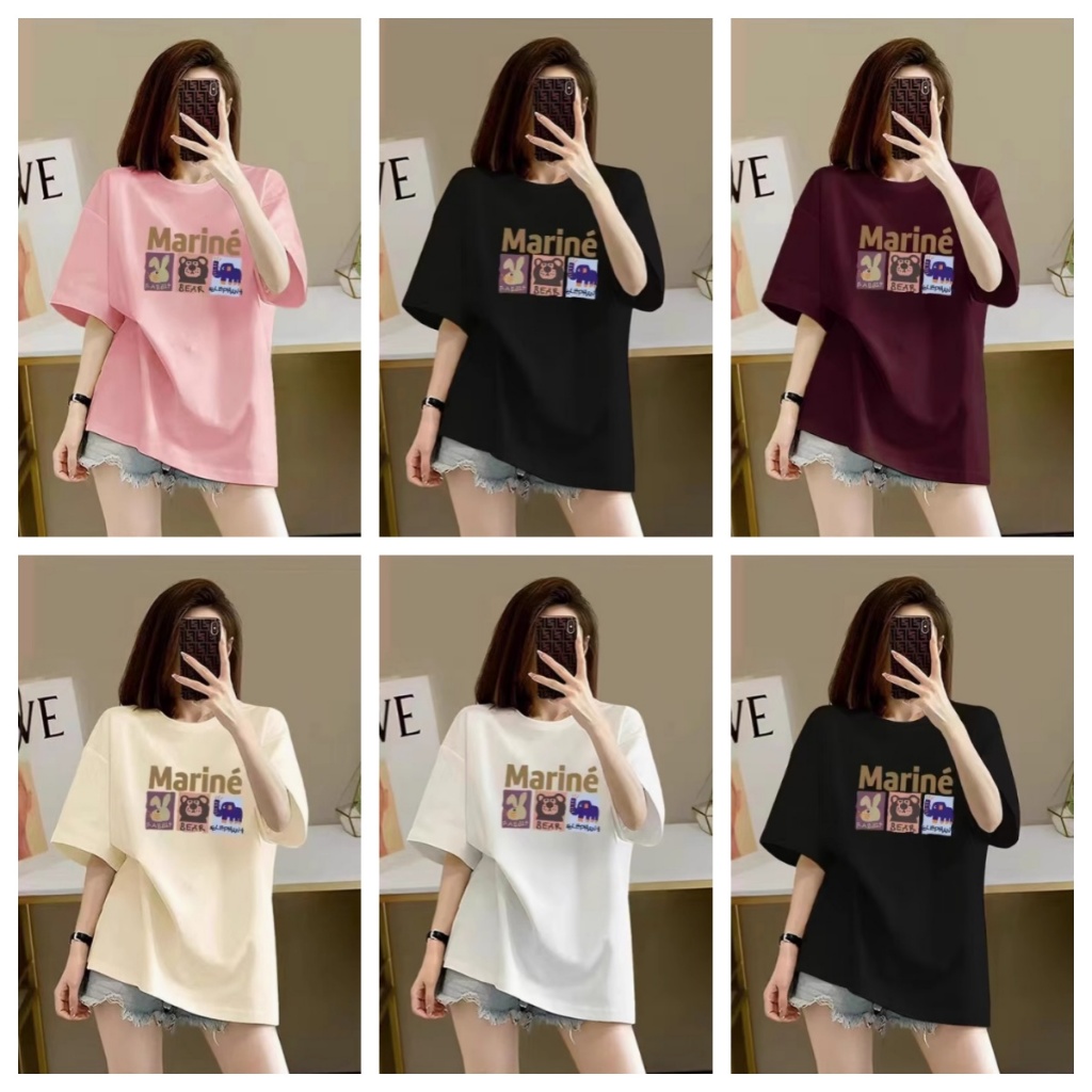 2024 เสื้อยืดแฟชั่นคอกลมแขนสั้นเข้ารูปแฟชั่นใจกว้างผ้าฝ้ายแท้นุ่มสบาย7 #80
