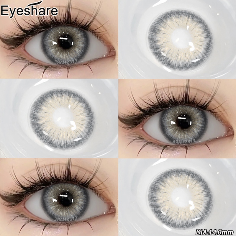 คอนแทคเลนส์ เทา น้ำตาล ฟ้า ขนาด14.0-14.5mm ลายขายดี ลายใหม่สุดฮิต เลือกลายได้ ส่