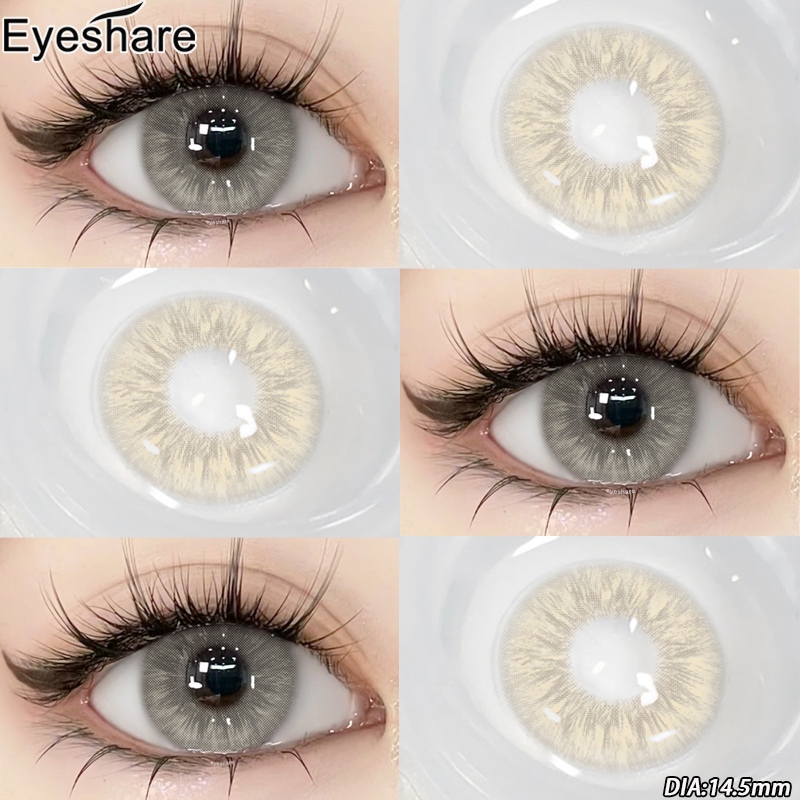 คอนแทคเลนส์ สีอ่อน คอนแทคเลนส์สีเทา บิ๊กอาย เลนส์ตาหวาน Eyeshare Contact lens ส่งไวจากไทย