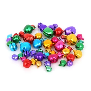 30-200 ชิ้นอลูมิเนียม Bells ขนาดเล็กสําหรับเทศกาลตกแต่งต้นคริสต์มาสตกแต่ง DIY อุปกรณ์งานฝีมือ