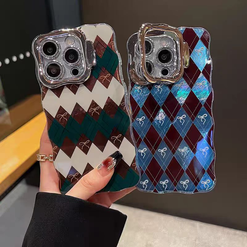 วงเล็บ/ตาข่ายขนมเปียกปูนย้อนยุค/เคสแข็ง/เข้ากันได้สําหรับiphone iPhone 11 12 pro max 13 13Pro 13prom