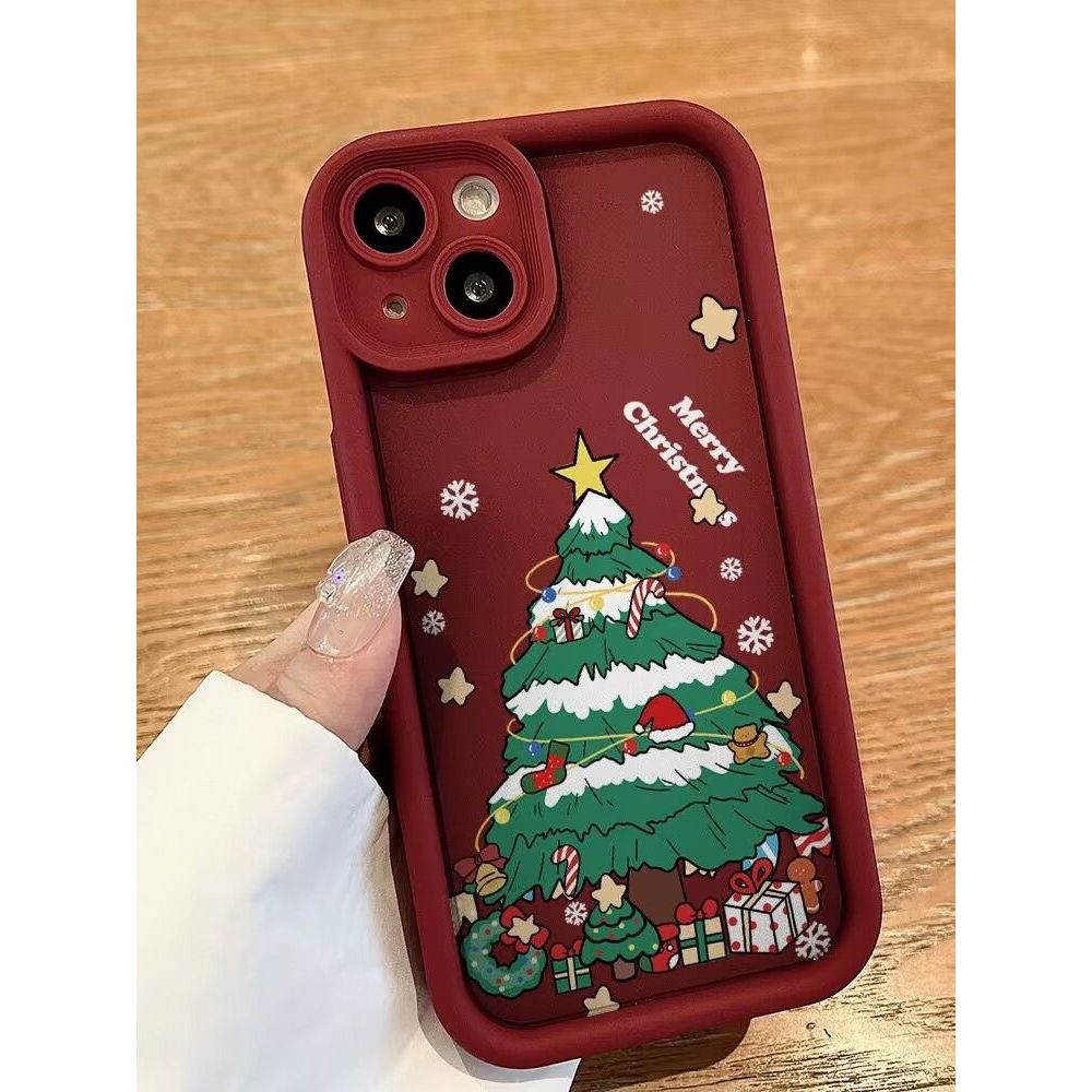 สําหรับ IPHONE กรณี 16 15 14 13 12 11 PRO MAX 7 8 PLUS X XR XS MAX คริสต์มาสของขวัญ anti-drop
