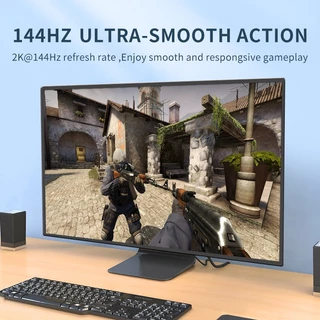 Jasoz DP To HDMI Cable 4K สาย Display Port to HDMI for PC Laptop HDTV Projector Length 1m-5m