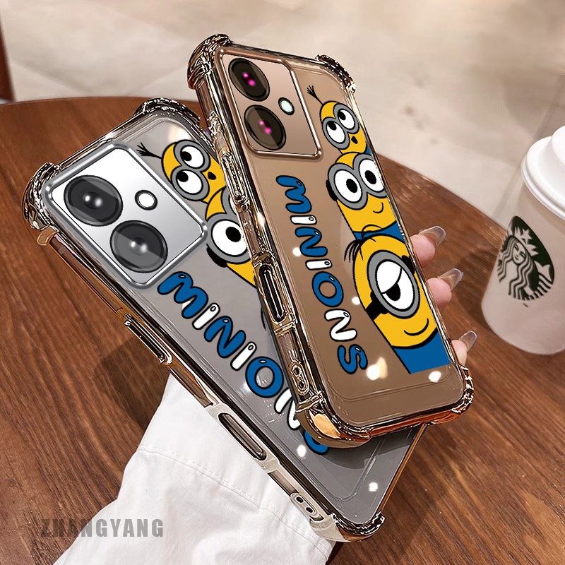 เคสสําหรับ OPPO A79 5G Electroplated สี่มุมเคสโทรศัพท์ป้องกันการตกพร้อมการ์ตูนความงามและรูปแบบอะนิเมะซิลิโคน TPU ดีไซน์ใหม่เคสนุ่ม