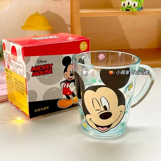 ✅พร้อมส่งในไทย✅แก้วน้ำ แก้วน้ำพลาสติกลายดิสนีย์ Disney แก้วน้ำดื่มจุ 300 ml มีหูจับ.(ลายหน้า-หลัง)