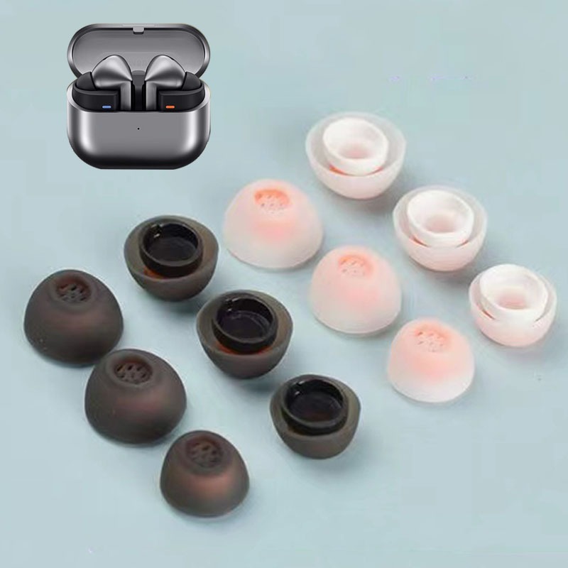 2 คู่ Samsung Galaxy Buds 3 Pro ชุดหูฟังบลูทูธ จุกหูฟังป้องกันเปลี่ยนหูพร้อมที่อุดหูซิลิโคนป้องกัน