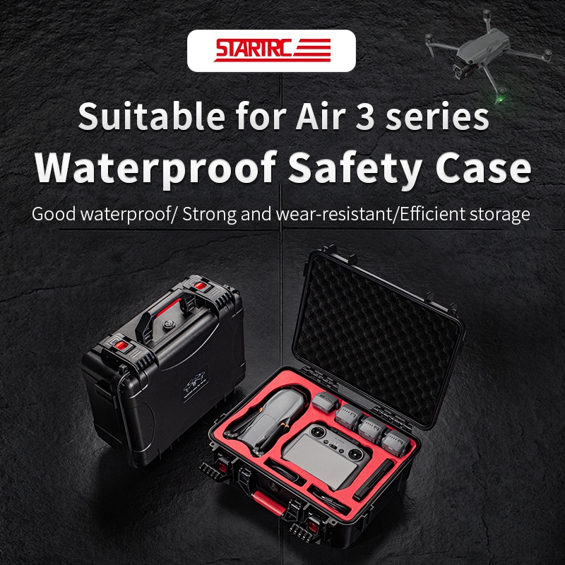 สําหรับ DJI Air 3S Smooth Fly ชุดกล่องเก็บกันน้ําอุปกรณ์เสริมโดรนกล่องป้องกันกลางแจ้ง