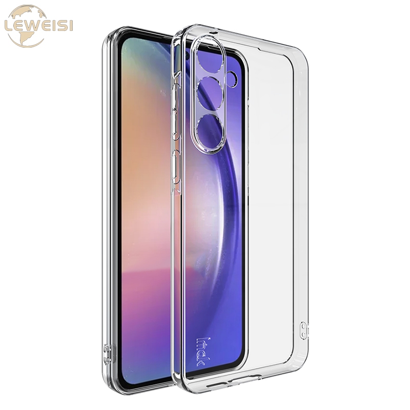 Imak ซิลิโคนนุ่มสําหรับ Samsung Galaxy A55 A54 A35 A34 A25 A15 A05 A05S A24 A14 A04E 5G 4G เคสโทรศัพท์โปร่งใสกันกระแทก