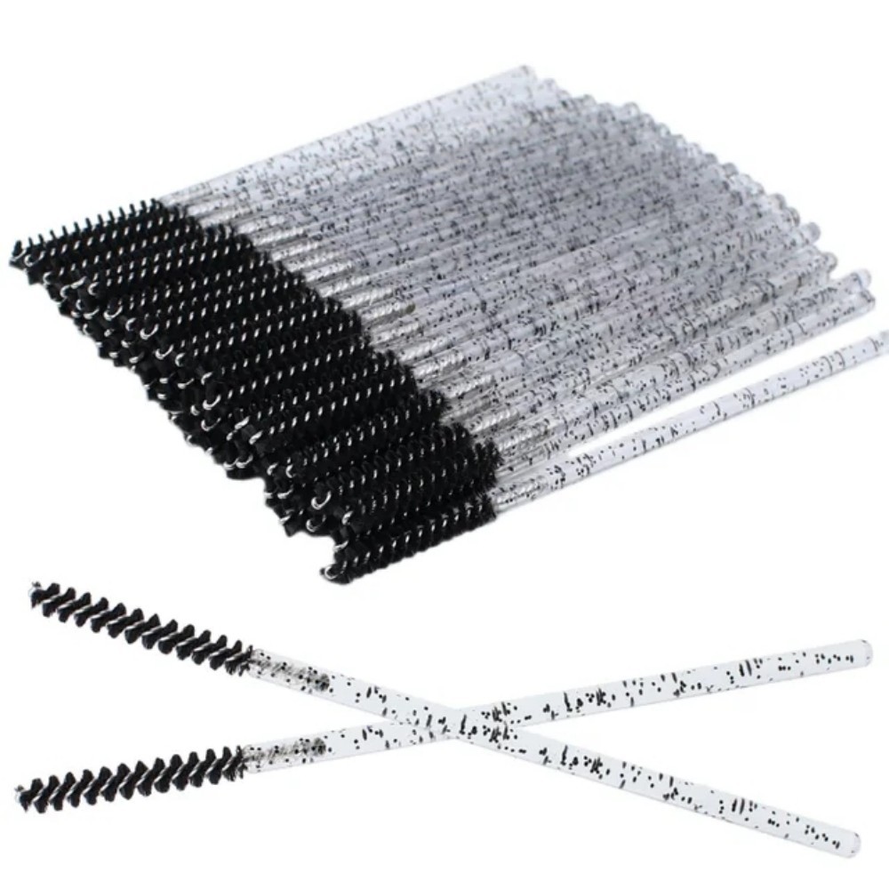 100 ชิ้น Eyelash Extension แปรงคิ้วแบบใช้แล้วทิ้ง มาสคาร่า Wand Applicator Spoolers Eye Lashes แปรงเครื่องสําอาง