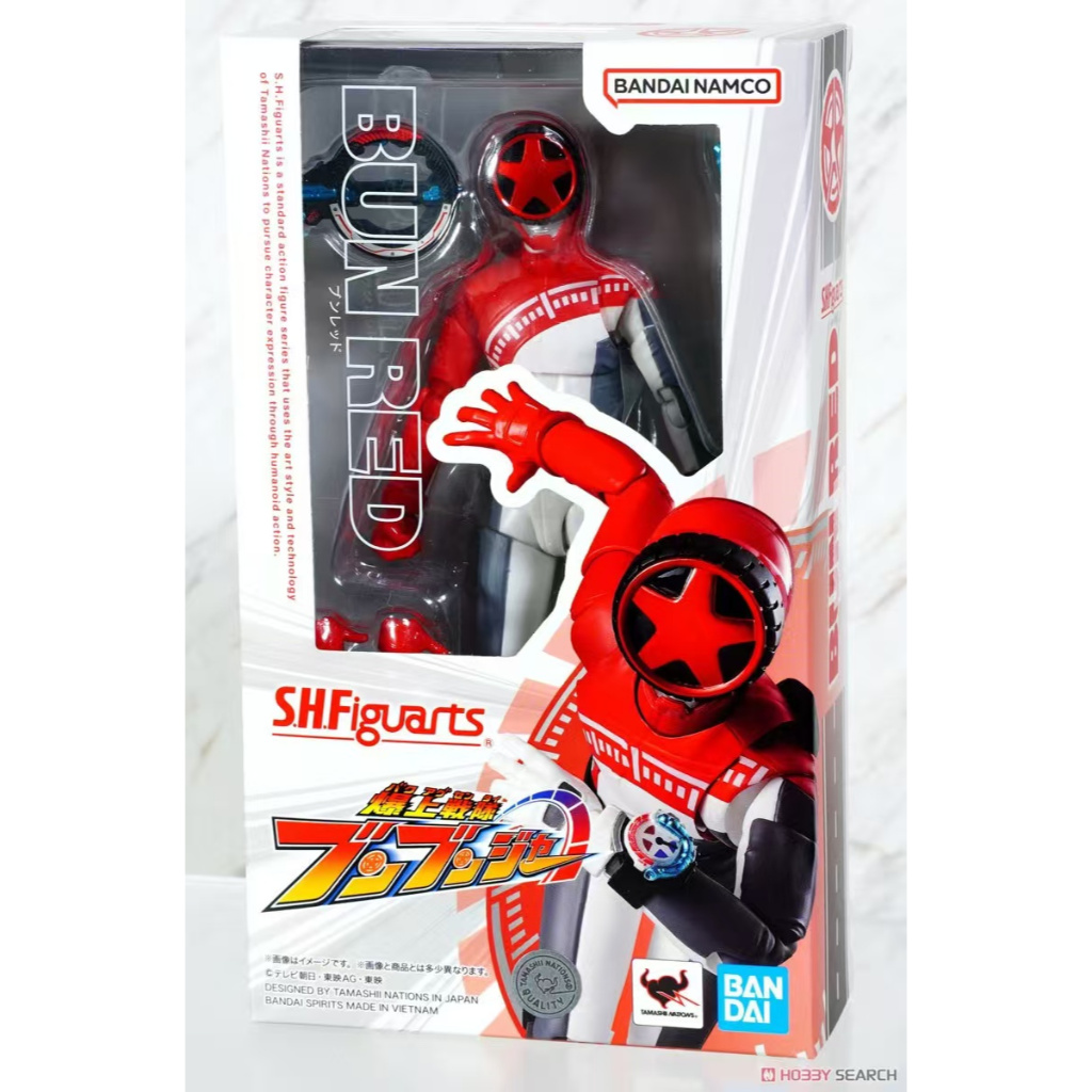 [READY STOCK]BANDAI Shf Bakuage Sentai Boonboomger BUN RED MODEL