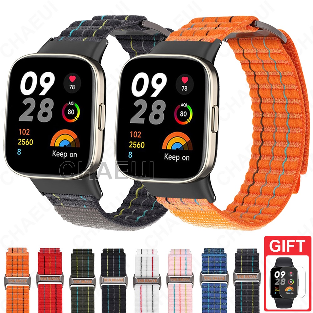 สายไนลอนทออุปกรณ์เสริมสําหรับนาฬิกา Redmi Watch 4 3 Active / Redmi Watch 5 Active Lite