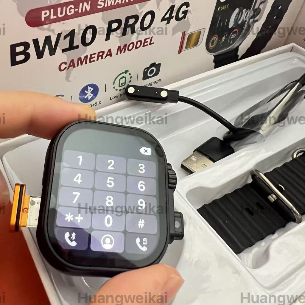 2025 ล่าสุด BW9  pro GLOBAL  4G สมาร์ทนาฬิกา 2.5 นิ้ว ultra 2 พร้อมกล้องเหมาะสําหรับ Android IOS mvs