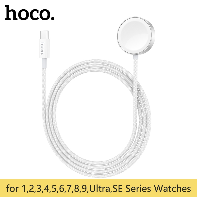 Hoco CW59 Wireless Charger สําหรับ iWatch 9 8 7 Ultra se ใช้งานร่วมกับ Apple 8/7/6/se/5/4/3/2/1 สําหรับ iWatch Series สําหรับ SAM Galaxy Watch