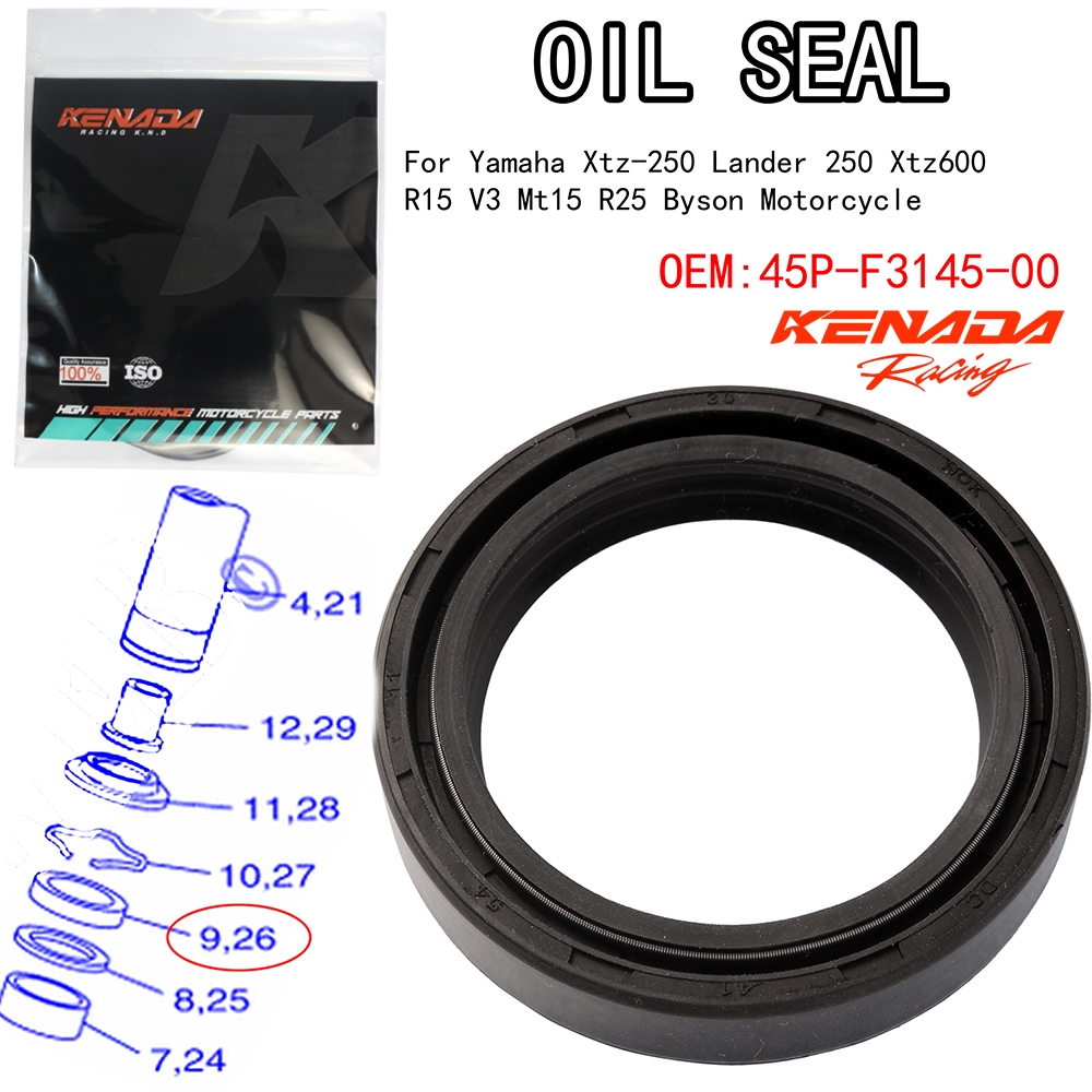 KENADA RACINGซีลโช๊คหน้า ซีลโช็คหน้า ซีลกันฝุ่นโช๊คหน้า CBR CB400 NC30 CB500 (41-54-11)