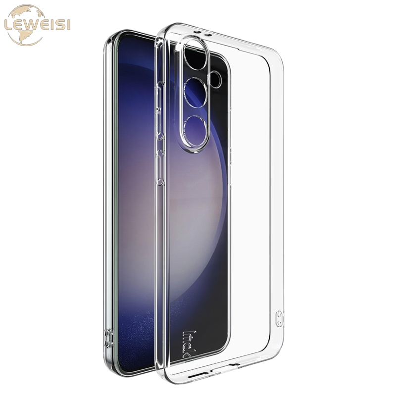 Imak Samsung Galaxy S24 FE S24 Ultra S23 FE S23 Ultra S24+ S23+ S22 S21 5G วัสดุ TPU แฟชั่น Ultra Thin Anti fall เคสป้องกันโทรศัพท์
