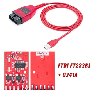 Vag KKL 409.1 OBD2 สายวินิจฉัย USB พร้อม FTDI FT232RL / CH340T อินเทอร์เฟซเครื่องสแกนเนอร์สําหรับ VW Audi Volkswagen