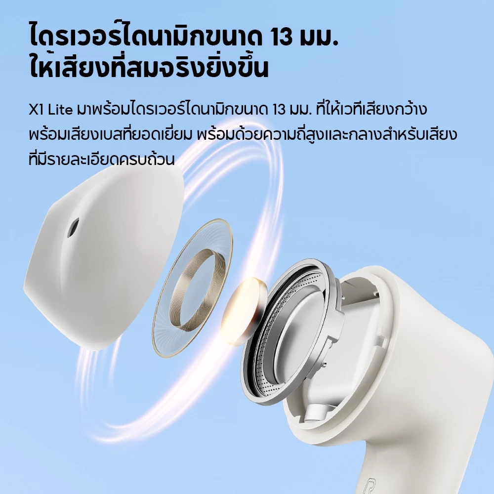 Edifier X1 Lite หูฟัง True Wireless Bluetooth 5.4 IP54 26 ชม. thumbnail 3