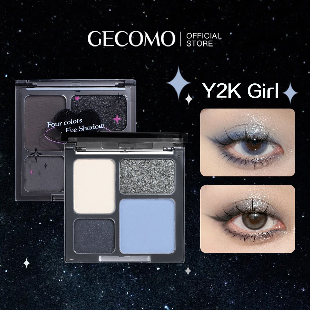 Gecomo Y2K พาเลตต์อายแชโดว์ 4 สี