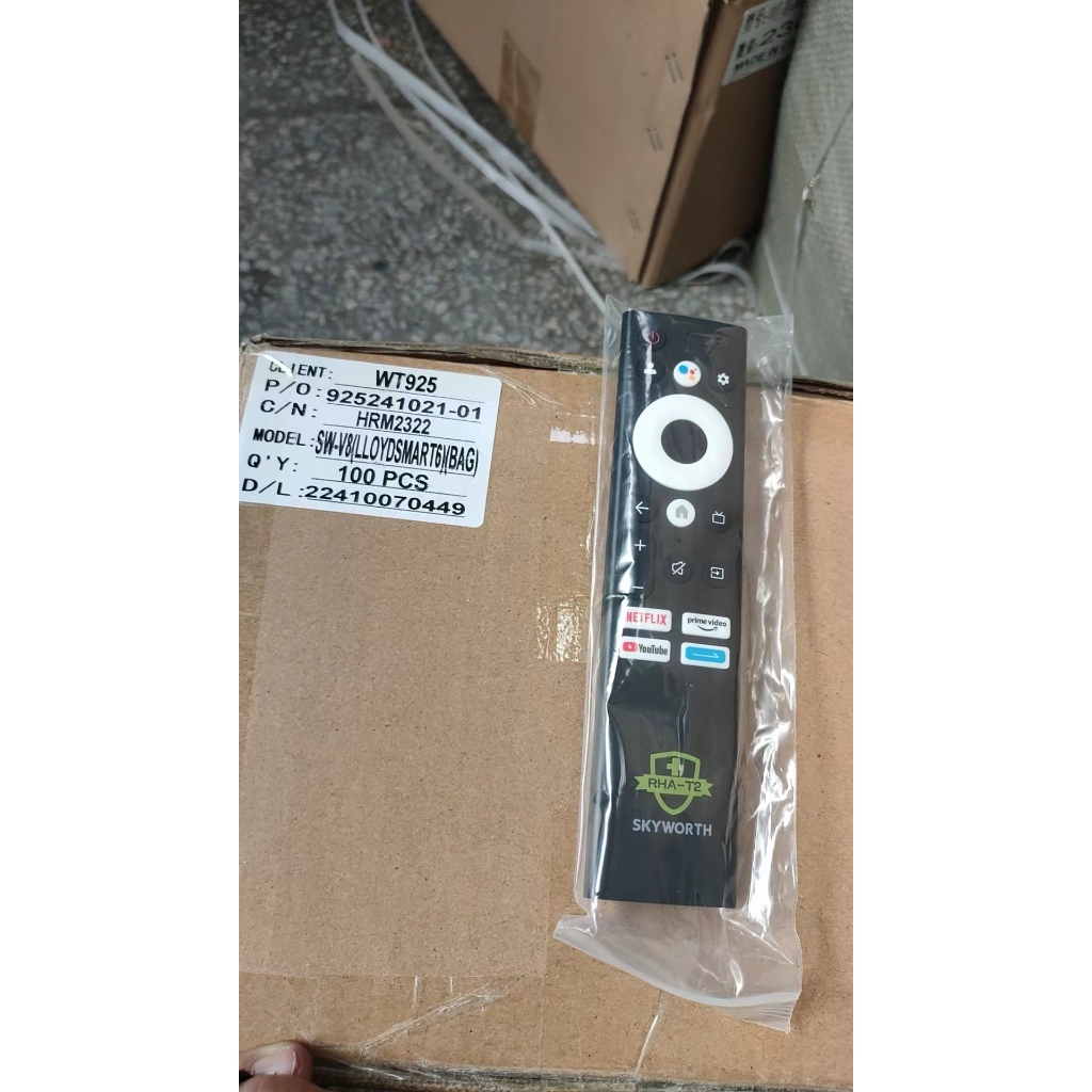 รีโมทใหม่สําหรับ Coocaa/Skyworth สมาร์ททีวีรีโมทคอนโทรลเสียง RHA-T2 ราคาถูก Shopee Lazada