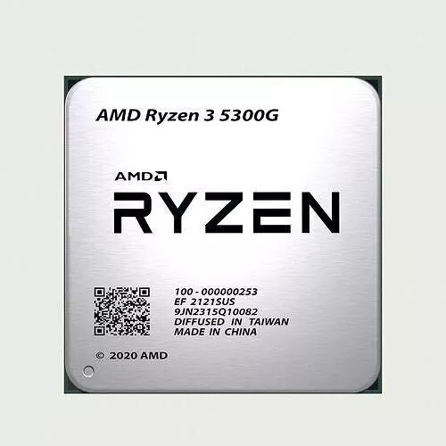 AMD Ryzen 3 5300G AM4 โปรเซสเซอร์ CPU 4.0-4.2GHz Quad Core 8 ด้าย 65W R3-5300G