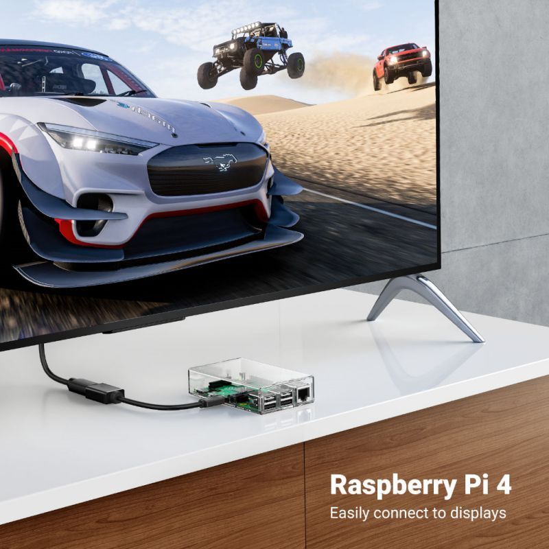 Jasoz HD 1080P 4K Micro HDMI Male to HDMI Female High Speed Cable Adapter For Camera Tablet - รูปที่ 3