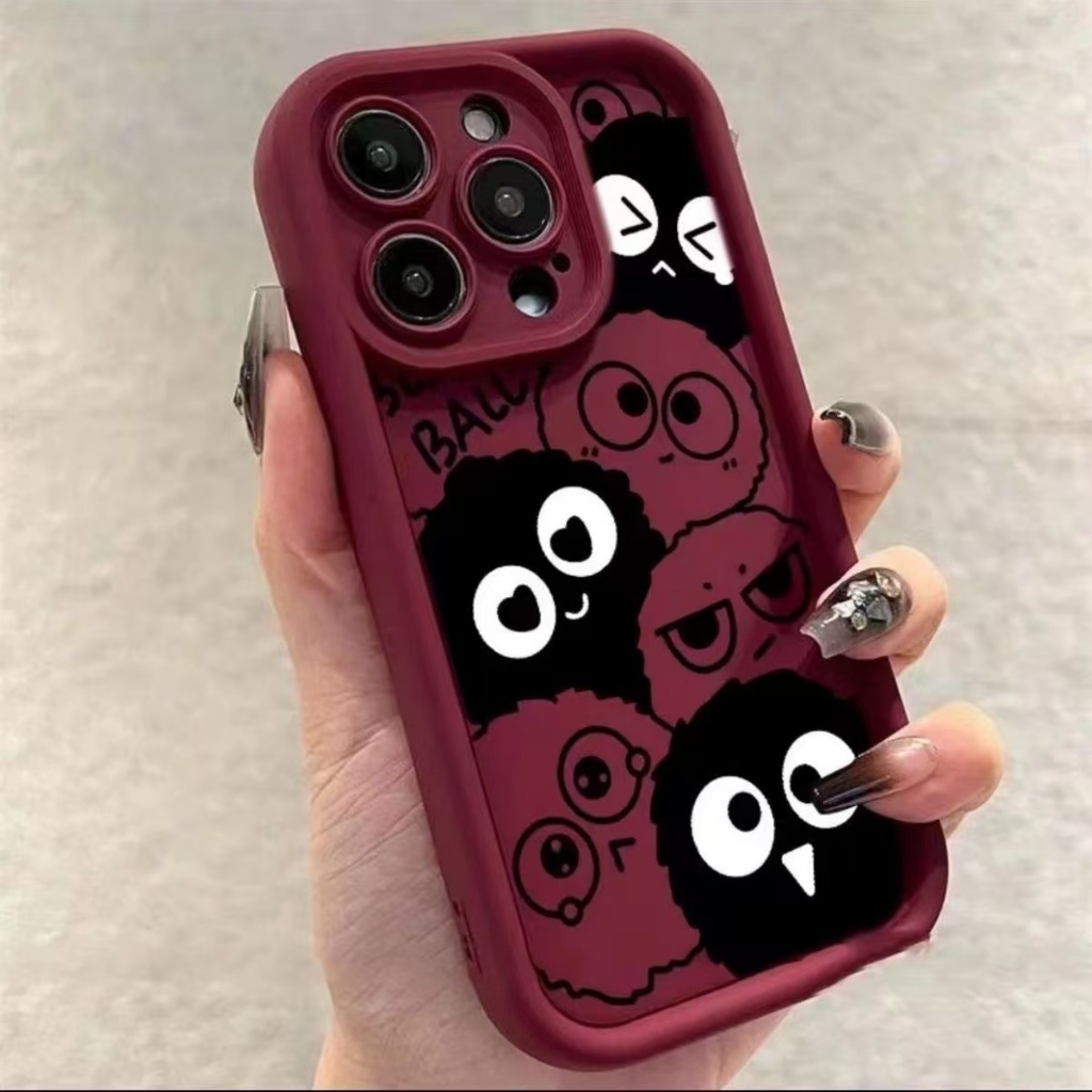 เคส Vivo Y17 Y15 Y12 Y19 Y20i Y20 2021 Y20A Y30 Y50 Y30i Y51 Y31 Y51A Y15S Y01 Y10 Y21 Y21S Y33S ซิลิโคนลูกโลกถ่านหิน Genie กรณีโทรศัพท์