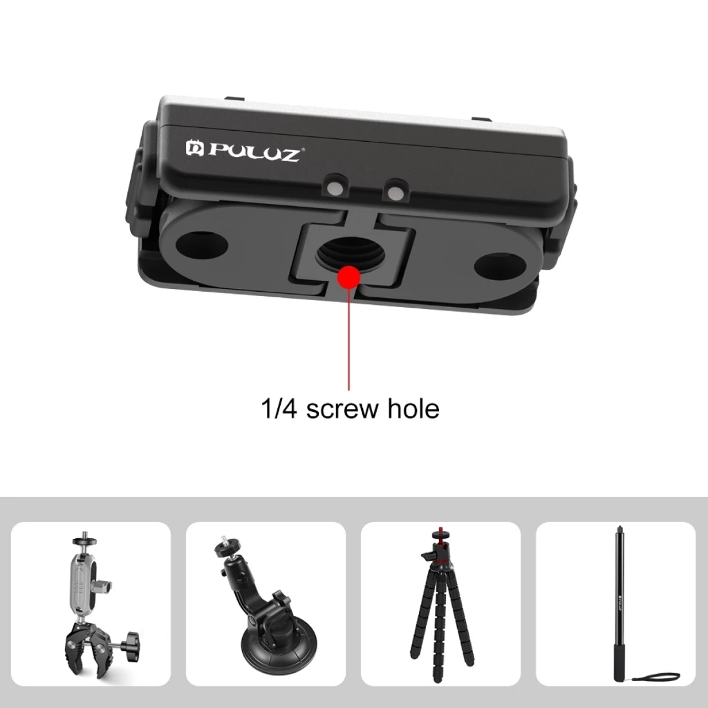 PULUZ Magnetic Quick Release ฐานสําหรับ Insta360 X4 / Ace / Ace Pro, พร้อมสกรู 1/4 สําหรับ GoPro HERO / Insta360 / DJI OSMO Action thumbnail 5