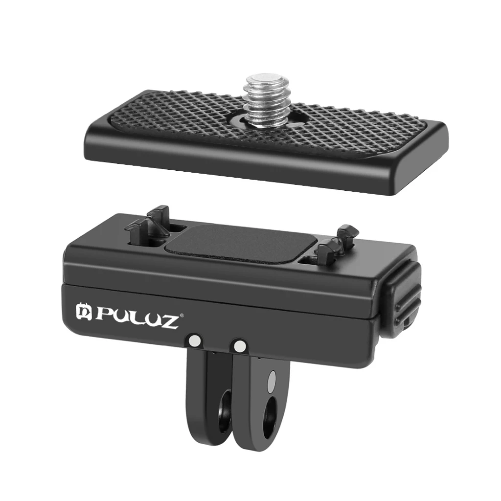 PULUZ Magnetic Quick Release ฐานสําหรับ Insta360 X4 / Ace / Ace Pro, พร้อมสกรู 1/4 สําหรับ GoPro HERO / Insta360 / DJI OSMO Action