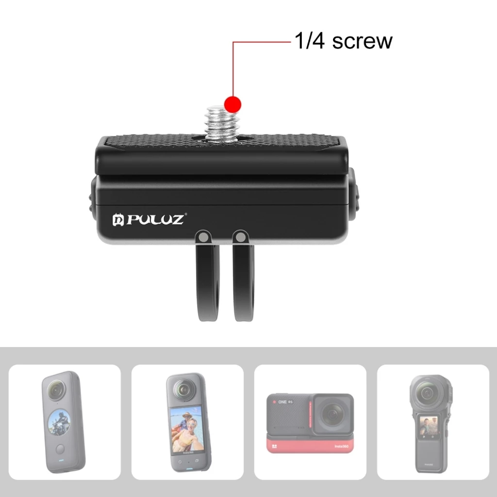PULUZ Magnetic Quick Release ฐานสําหรับ Insta360 X4 / Ace / Ace Pro, พร้อมสกรู 1/4 สําหรับ GoPro HERO / Insta360 / DJI OSMO Action thumbnail 7
