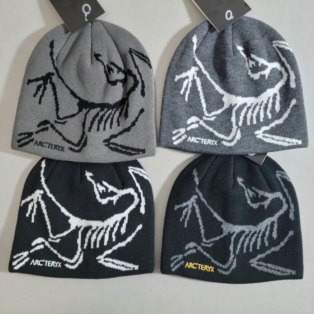 Arcteryx ໝວກບີນນີ (Beanie) ຖັກນິດໂຕຄຕິງ ກັນໜາວ ແຟຊັນກາງແຈ້ງ unisex