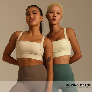 Moving Peach สปอร์ตบรา กันกระแทก วิ่ง โยคะ พร้อมแผ่นถอดออกได้ CBB