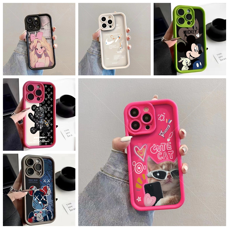 เคส Vivo Y19S 4G V40 Lite 5G/4G IQOO Z9 TURBO Plus เคส ซิลิโคนหลายสไตล์หนาป้องกันการตก Softshell J27-J32