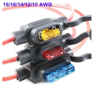 18/16/14/12/10AWG กันน้ํา 32V กลางผู้ถือฟิวส์อัตโนมัติ 1 และรถใบมีดฟิวส์ 2A 3A 5A 7.5A 10A 15A 20A 25A 30A 35A 40A – โปรปัง