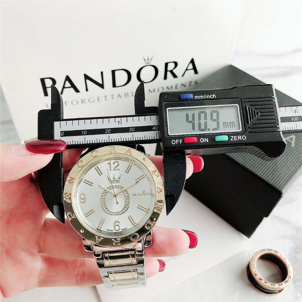 Pandora Top นาฬิกาผู้หญิงธุรกิจแฟชั่นลําลองนาฬิกาสแตนเลสนาฬิกาผู้หญิง