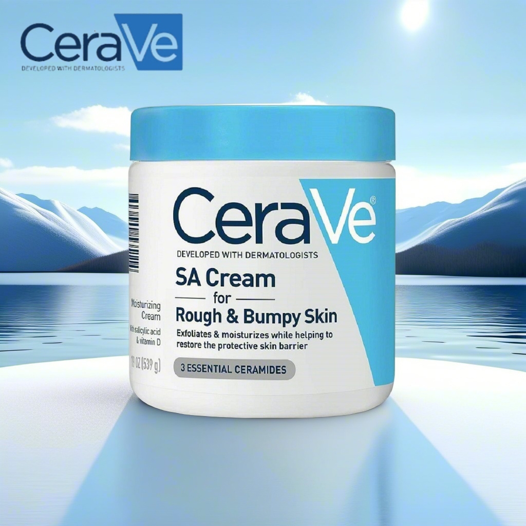 Cerave SA Smoothing Cream For Rough & Bumpy Skin 340g (12oz.) กระปุก