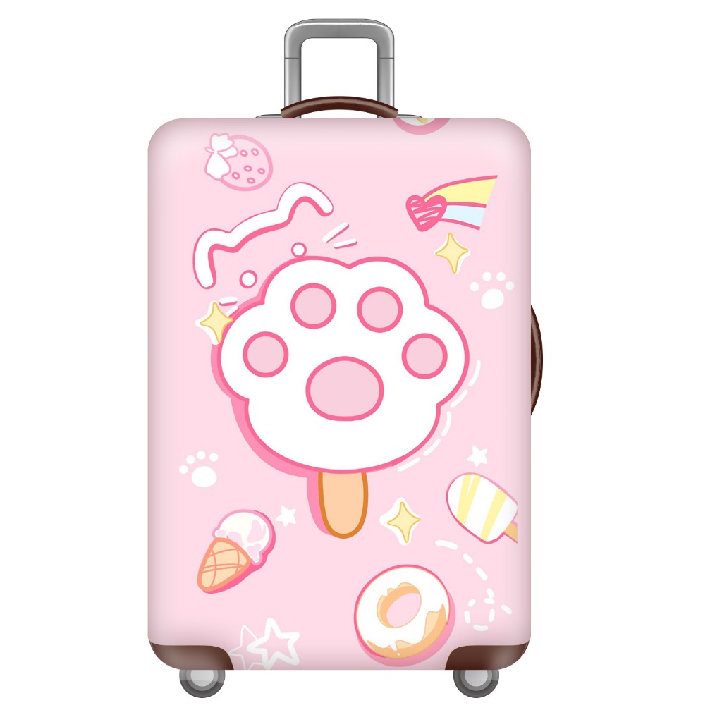 【ของขวัญฟรี】ผ้าคลุมกระเป๋าเดินทาง กระเป๋าเดินทาง ผ้ายึดได้เยอะ กันฝุ่น กันรอย สวมใส่ได้ ข้น 20/22/24/26/28 นิ้ว