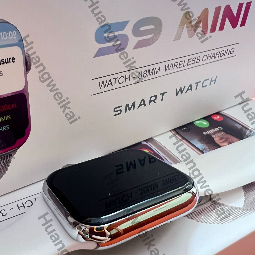 2025 hello S9 mini smart watch 38/40/41mm ขนาดนาฬิกาสแตนเลส 9 mini edge ชาร์จไร้สาย BT Call smartwat