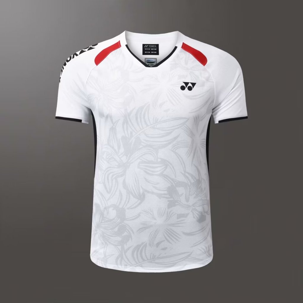 จัดส่งภายใน 48 ชั่วโมง 2024 ใหม่ ใช่ เสื้อแบดมินตันผู้ชายและผู้หญิงแขนสั้นแห้งเร็วชุดกีฬาการแข่งขัน