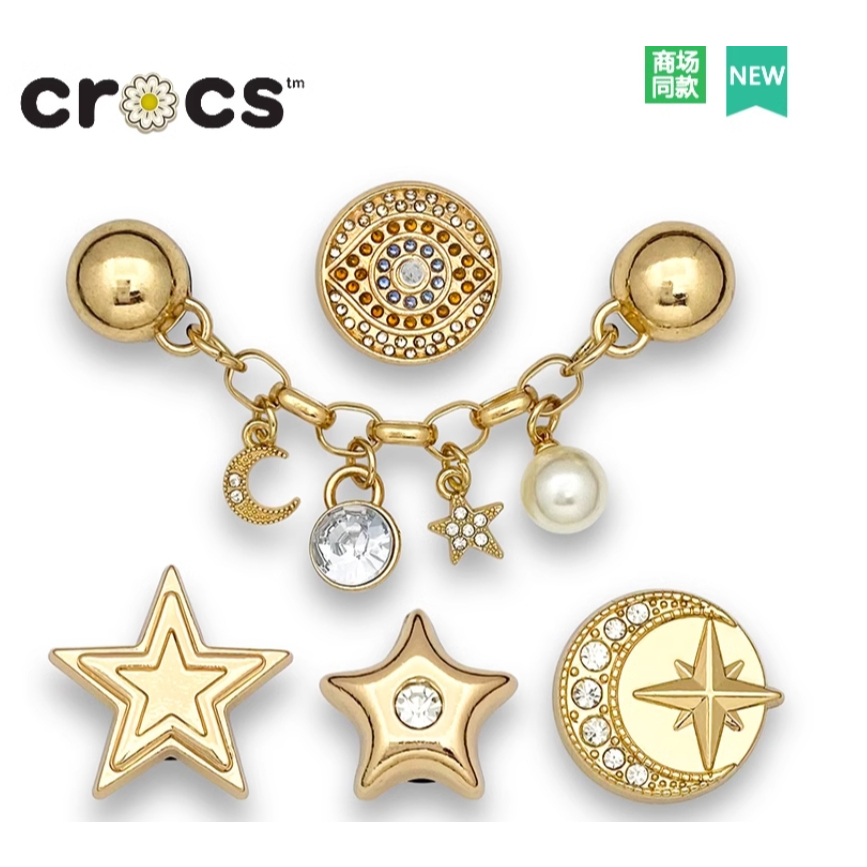 ใหม่ jibbitz/jibbitz สําหรับ crocs/jibbitz/jibbits/ Charm Metal /jibbitz crocs สาว/jibitz สําหรับชุด