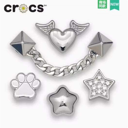 ใหม่ jibbitz/jibbitz สําหรับ crocs/jibbitz/jibbits/ Charm Metal /jibbitz crocs สาว/jibitz สําหรับชุด