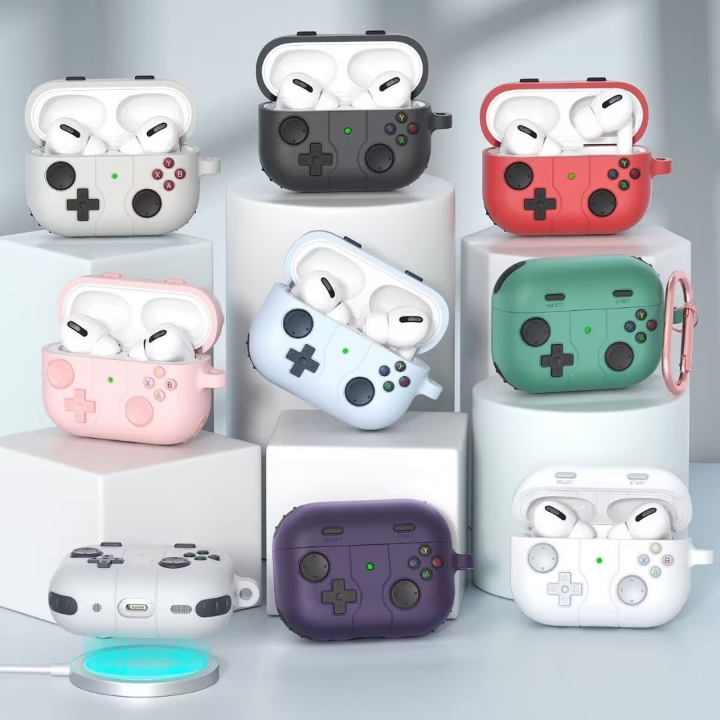 Airpods 4 กรณี Retro Switch Gamepad เกมเด็กสําหรับ airpods 1 2 3 pro 2 ฝาครอบซิลิโคนอ่อนนุ่ม