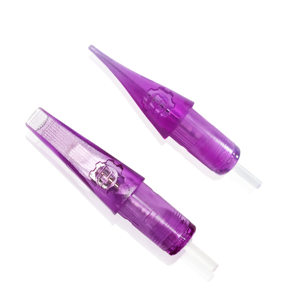 DIRK 0.30 มม.&0.35 มม.DIRK 2nd Generation สีม่วง Tattoo One เข็ม RL RM M1 Tattoo One เข็ม Tattoo Dis