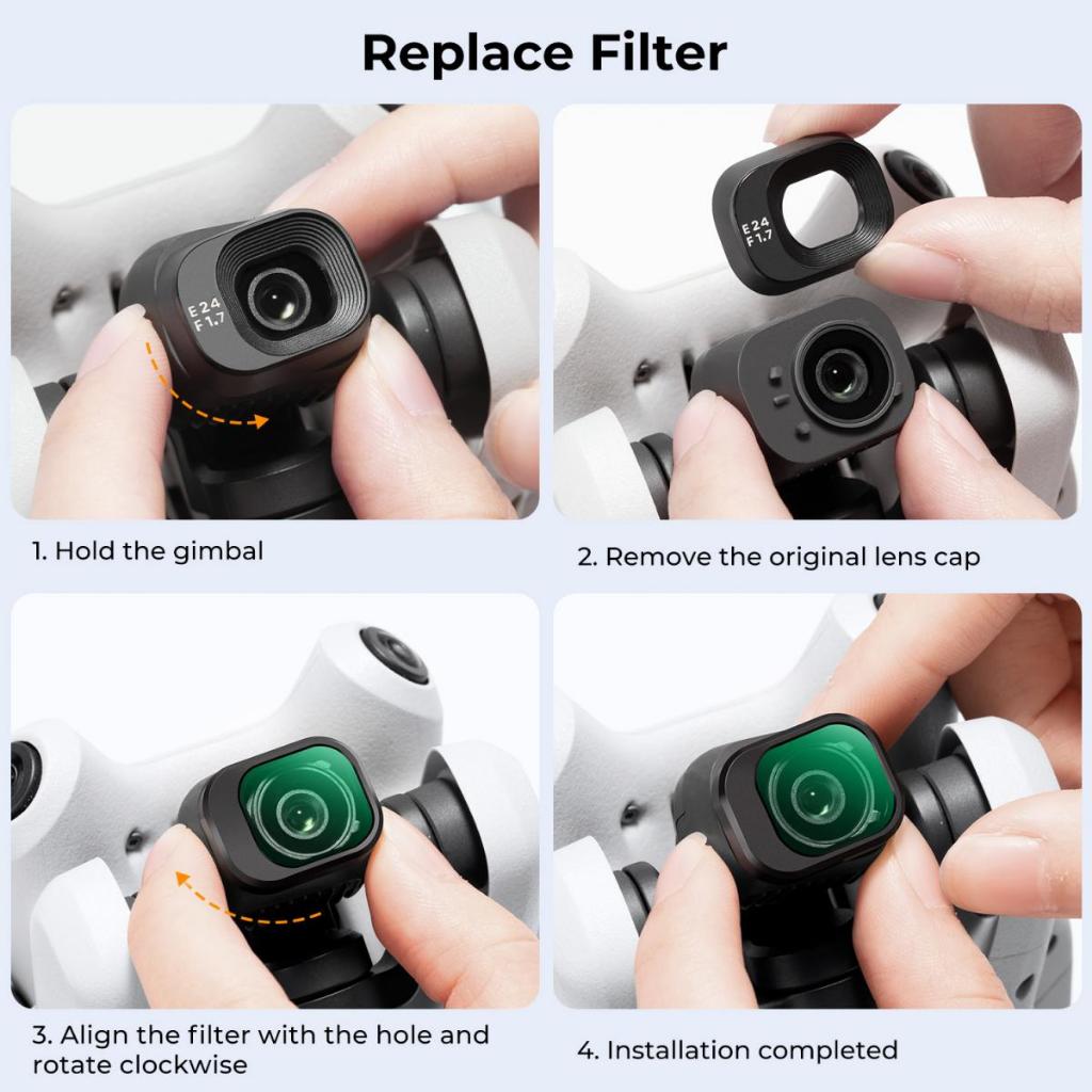K&f Concept Mini 4 Pro UV Filter MCUV Protection Filter HD Optical Glass Multi-Coated Filter ใช้งานร่วมกับ DJI Mini 4 Pro