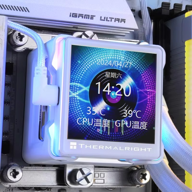 Thermalright ELITE VISION 360 ARGB หม้อน้ําระบายความร้อนด้วยน้ํา All-in-one, หน้าจอจอแสดงผล IPS LCD ขนาด 2.73 นิ้ว/DIY/แม่เหล็ก